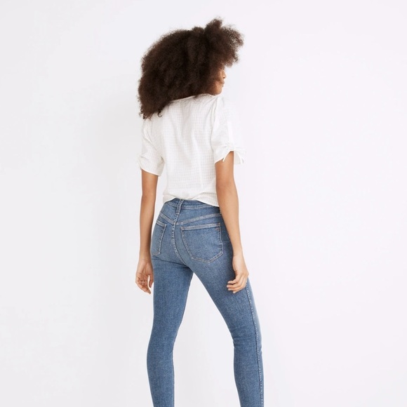 Madewell 10” High-Rise Skinny Jeans-Raw Hem Sz 24 - Picture 4 of 13